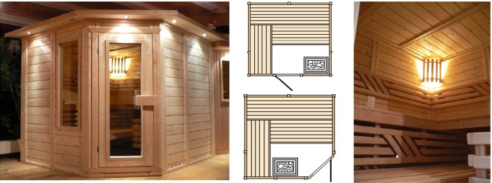 Blockelementsauna