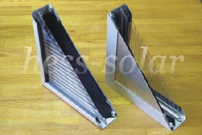 Luftkollektor Solarventi Aufbau Schnitt durch Solarkollektor